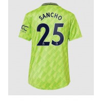 Manchester United Jadon Sancho #25 Tredjetrøje Dame 2022-23 Kortærmet